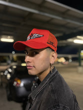 Load image into Gallery viewer, UrbanDistrict Red Trucker Hat
